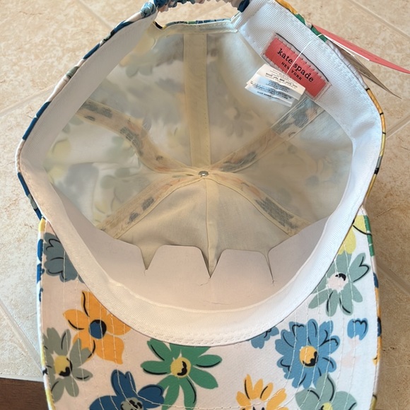 NWT Kate Spade Floral Printed Baseball Cap/Hat - Picture 6 of 9